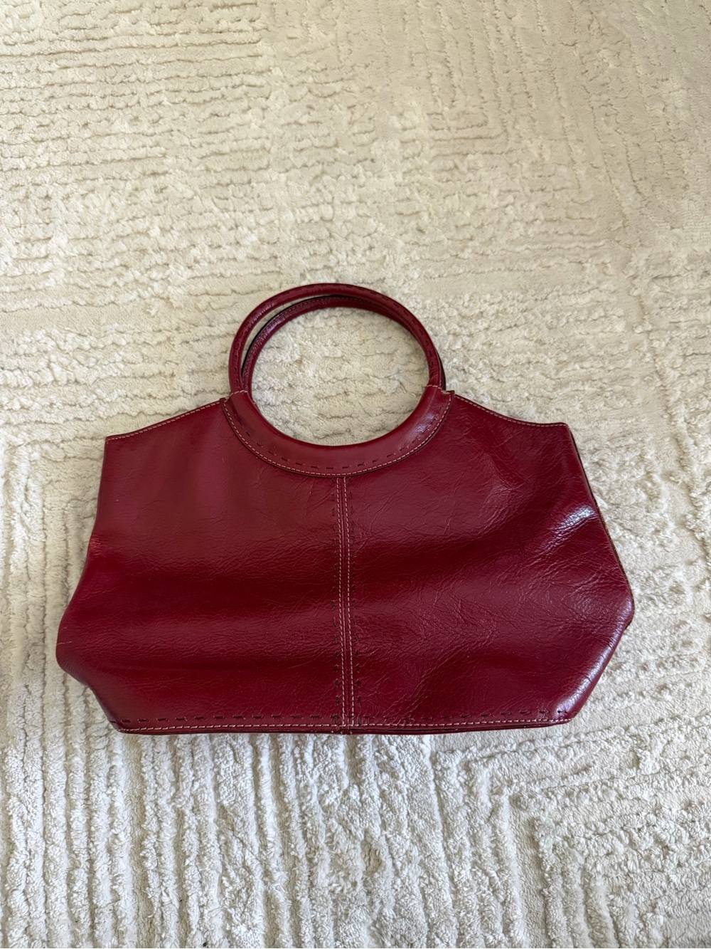 Fossil Red Leather Top-Handle Women’s Bag